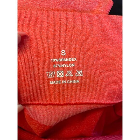 NVGTN Candy Apple Mid Rise Pro Seamless Shorts size S Butt Scrunch !!!sold out - Picture 5 of 9